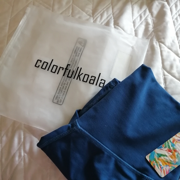 Colorfulkoala 6" Bike Shorts with Pockets, Blue XS - Picture 7 of 7